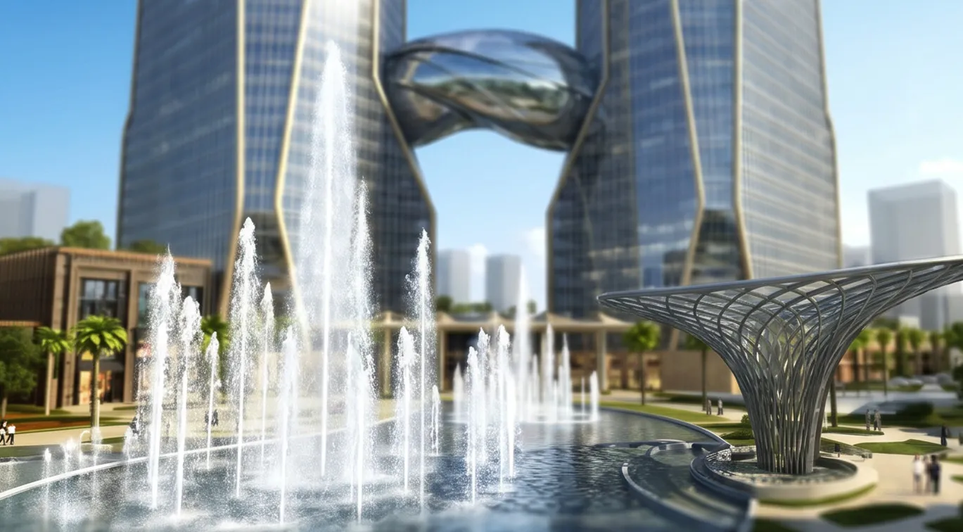 Cyberthum towers exterior view